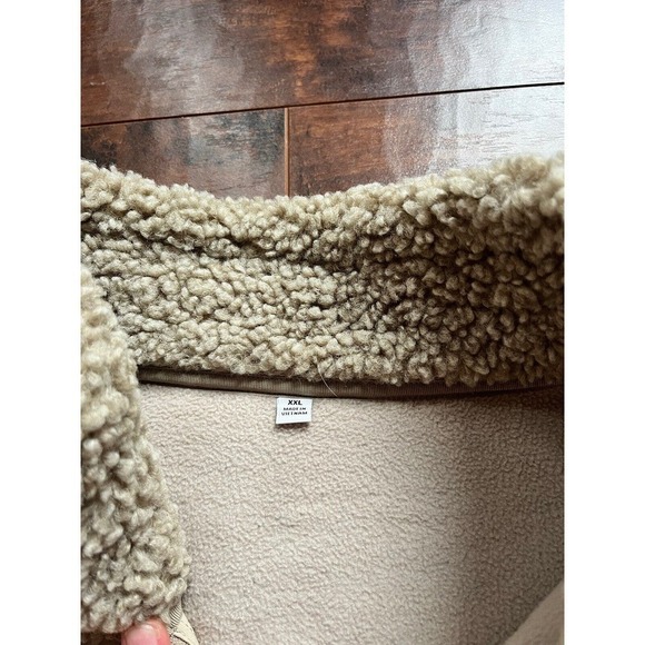 Uniqlo Mens Full Zip Sherpa Long Sleeve Quality Jacket Mens Size XXL - Picture 5 of 6